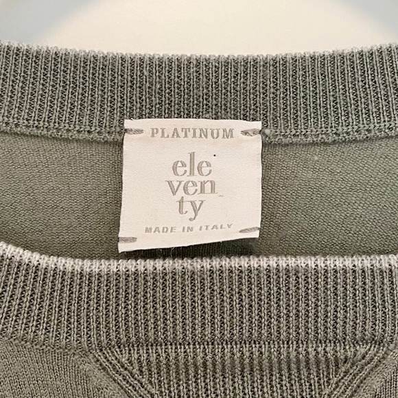 Eleventy Sage Lightweight Super Soft Wool Sweater - Picture 3 of 9